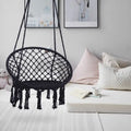 Hammock Chair Macrame Swing with Cotton Rope for Indoor Outdoor