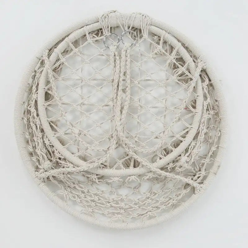 Hammock Chair Macrame Swing with Cotton Rope for Indoor Outdoor