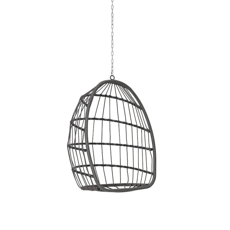 Outdoor Garden Rattan Egg Swing Chair Hanging Chair Wood