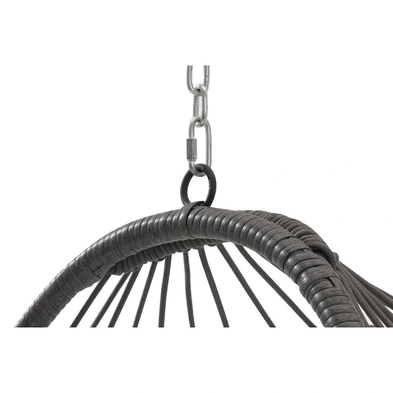 Outdoor Garden Rattan Egg Swing Chair Hanging Chair Wood