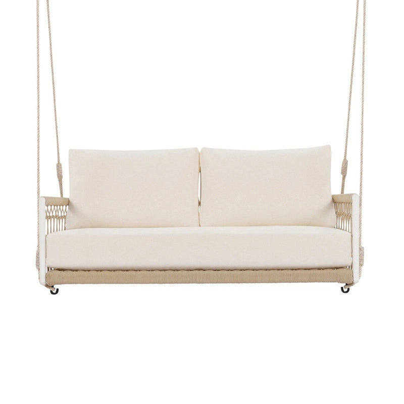 1-Piece Woven Rope Outdoor Swing Sofa