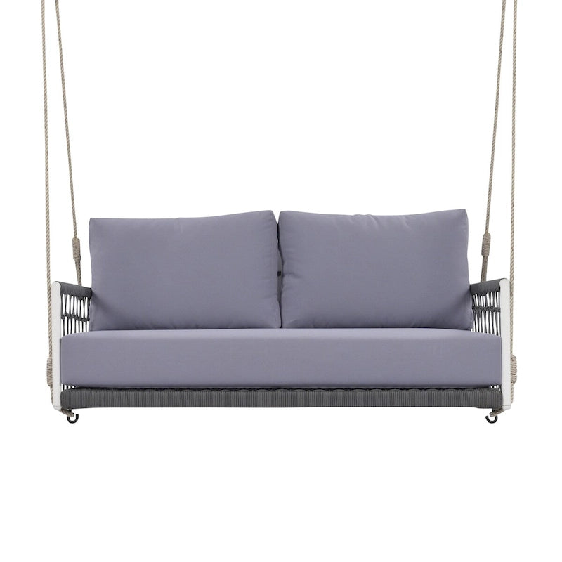 1-Piece Woven Rope Outdoor Swing Sofa