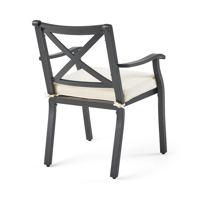 Outdoor Aluminum Dining Armchairs (Set of 2)