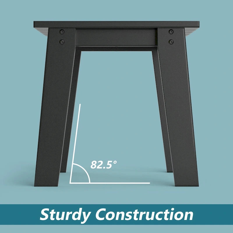 Adirondack Outdoor Side Table, HDPE Plastic End Tables for Patio, Backyard, Pool, Indoor Outdoor Companion