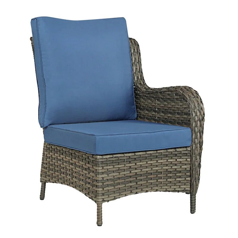 6 Pieces Outdoor Rattan Patio Furniture Set