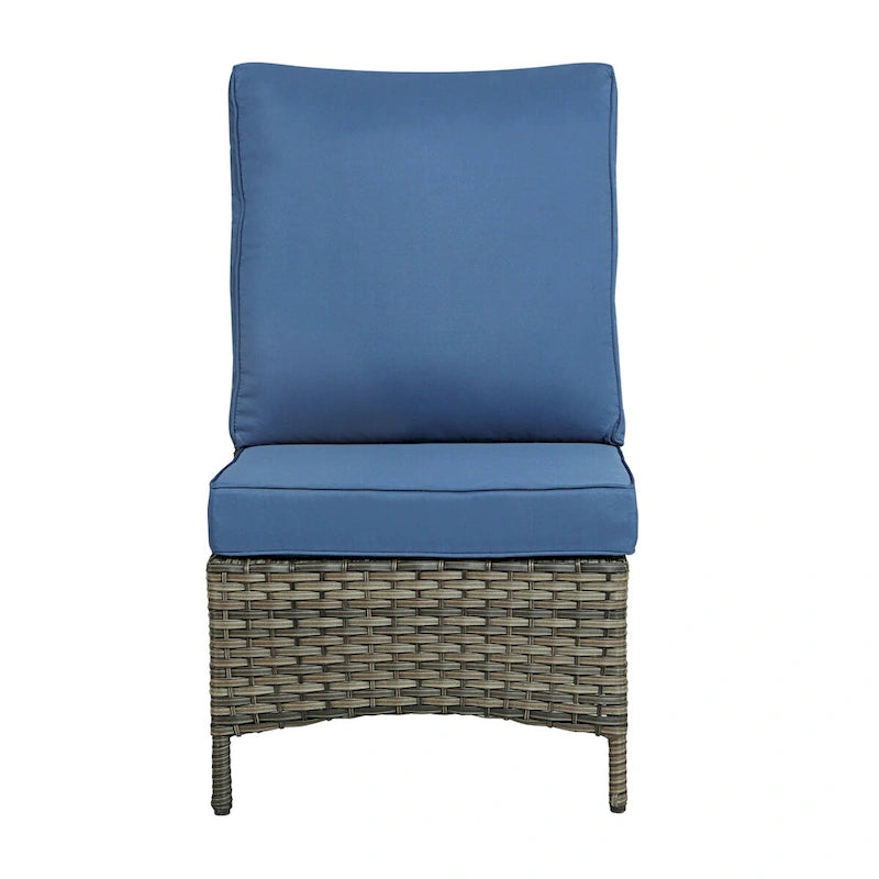 6 Pieces Outdoor Rattan Patio Furniture Set