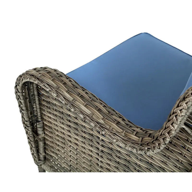 6 Pieces Outdoor Rattan Patio Furniture Set