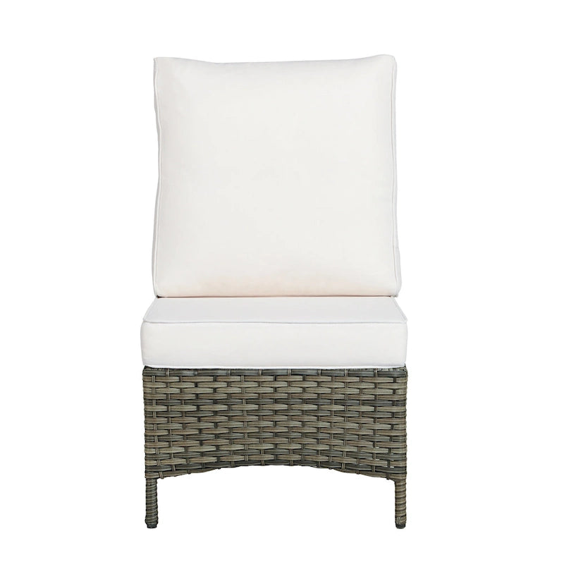 6 Pieces Outdoor Rattan Patio Furniture Set