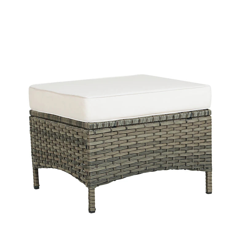 6 Pieces Outdoor Rattan Patio Furniture Set