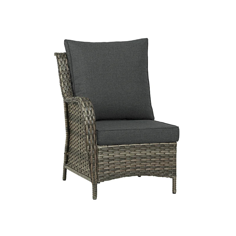 6 Pieces Outdoor Rattan Patio Furniture Set