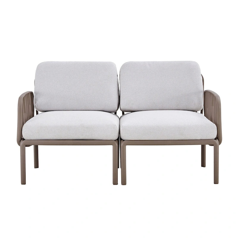 Weather Waterproof Patio Loveseat with Cushion