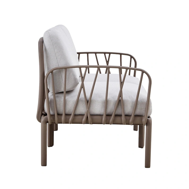 Weather Waterproof Patio Loveseat with Cushion