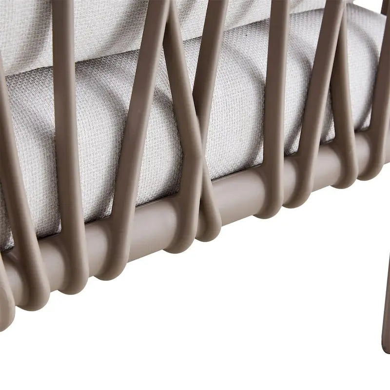 Weather Waterproof Patio Loveseat with Cushion