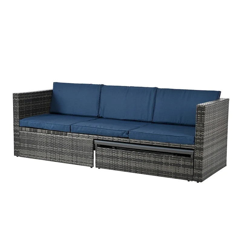5 Set Wicker Furniture,Patio Furniture,Seasonal PE Wicker Furniture