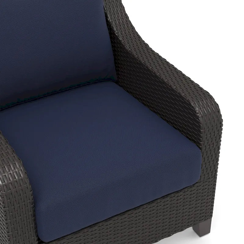 New Classic Furniture Skye 4-Piece Outdoor Patio Chair and Ottoman Set