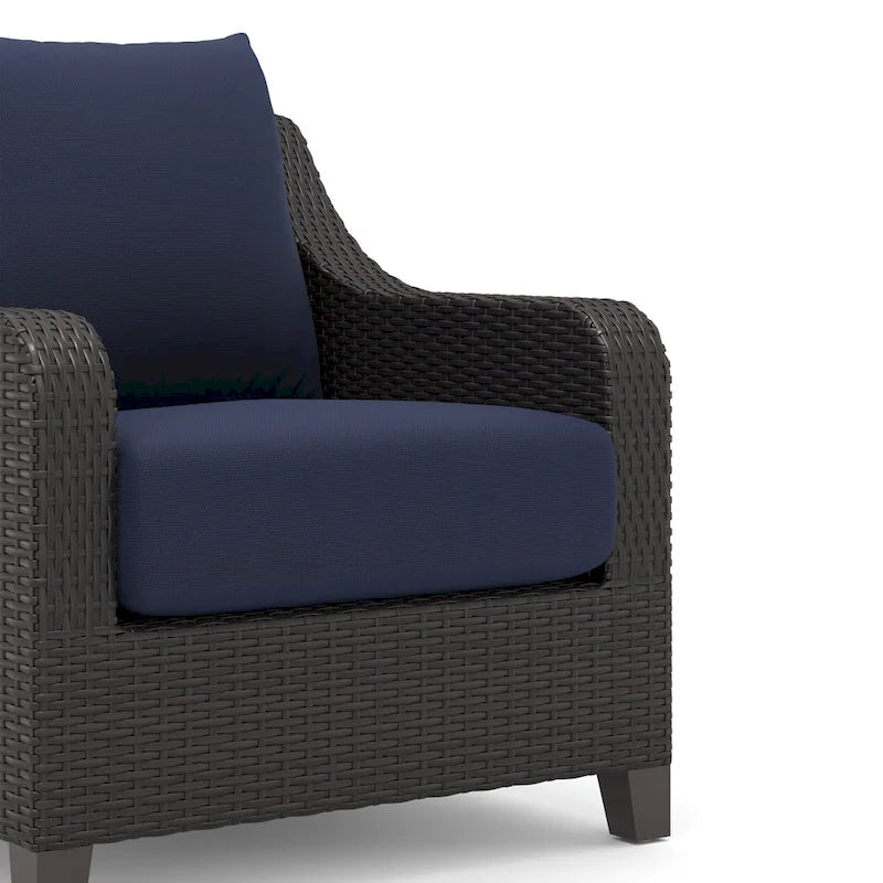 New Classic Furniture Skye 4-Piece Outdoor Patio Chair and Ottoman Set