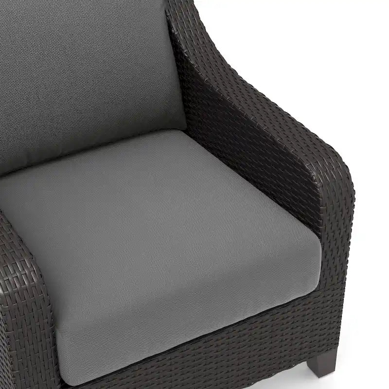 New Classic Furniture Skye 4-Piece Outdoor Patio Chair and Ottoman Set