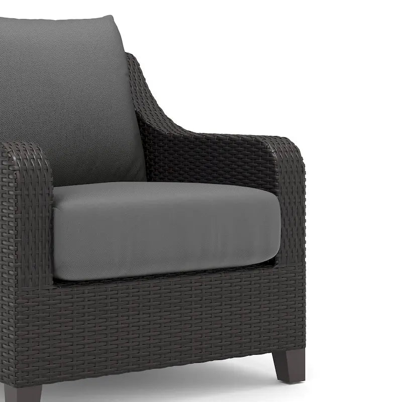 New Classic Furniture Skye 4-Piece Outdoor Patio Chair and Ottoman Set